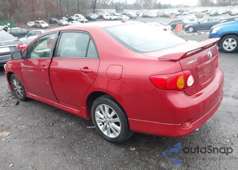 2009 Toyota Corolla S z USA, uszkodzony, nr VIN 2T1BU40E89C150635